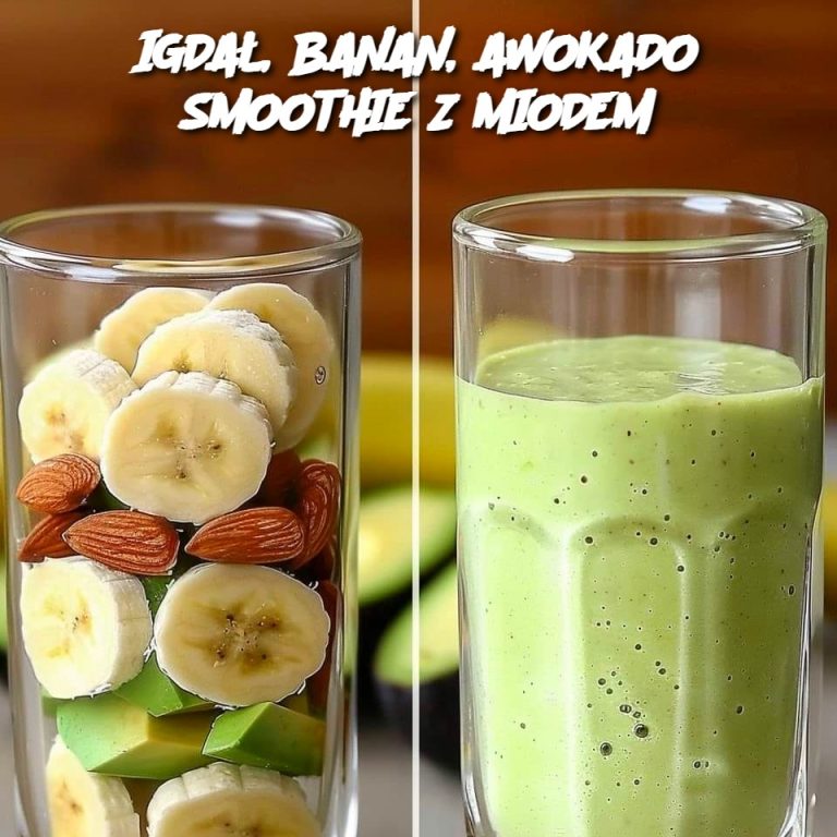 IGDAŁ, BANAN, AWOKADO SMOOTHIE Z MIODEM