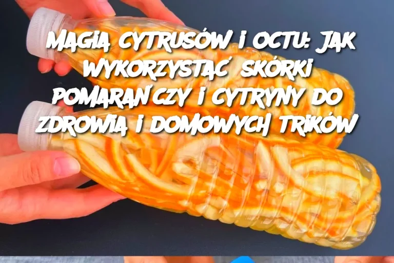 Magia cytrusów i octu: Jak wykorzystać skórki pomarańczy i cytryny do zdrowia i domowych trików