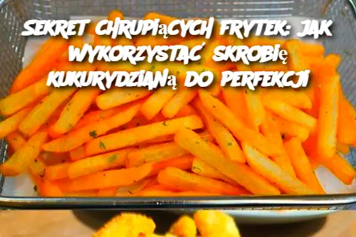 Sekret chrupiących frytek: jak wykorzystać skrobię kukurydzianą do perfekcji