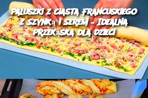 Paluszki z Ciasta Francuskiego z Szynką i Serem – Idealna Przekąska dla Dzieci