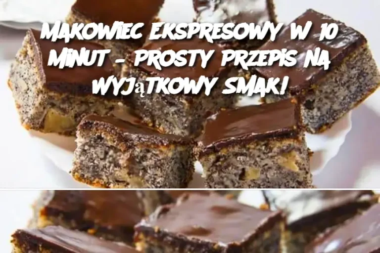 Makowiec Ekspresowy w 10 Minut – Prosty Przepis na Wyjątkowy Smak!