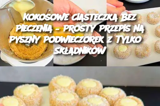 Kokosowe Ciasteczka Bez Pieczenia – Prosty Przepis na Pyszny Podwieczorek z Tylko 3 Składników