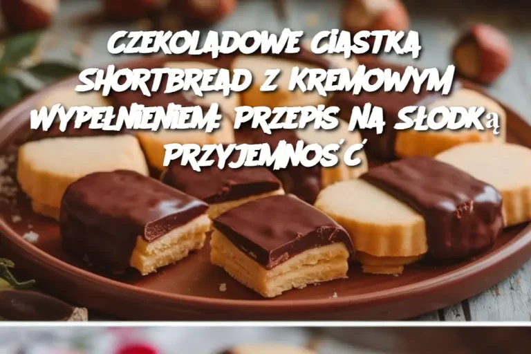 Czekoladowe Ciastka Shortbread z Kremowym Wypełnieniem: Przepis na Słodką Przyjemność