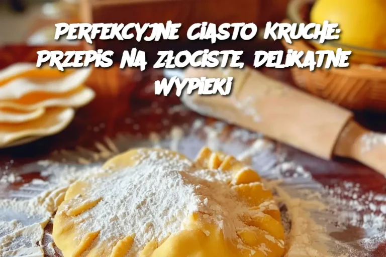 Perfekcyjne Ciasto Kruche: Przepis na Złociste, Delikatne Wypieki