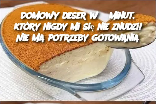 Domowy deser w 5 minut, który nigdy mi się nie znudzi! Nie ma potrzeby gotowania