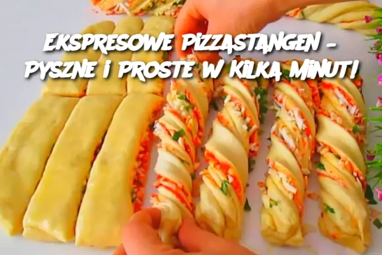 Ekspresowe Pizzastangen – Pyszne i Proste w Kilka Minut!