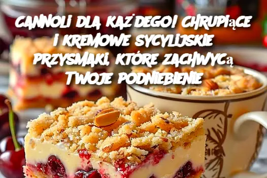 Cannoli dla każdego! Chrupiące i kremowe sycylijskie przysmaki, które zachwycą Twoje podniebienie