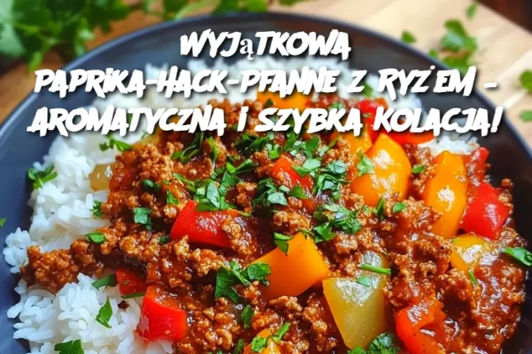 Wyjątkowa Paprika-Hack-Pfanne z Ryżem – Aromatyczna i Szybka Kolacja!