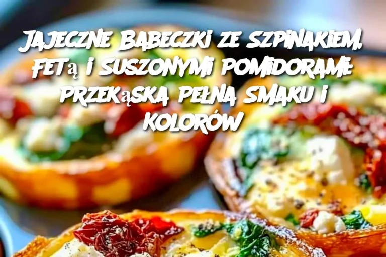 Jajeczne Babeczki ze Szpinakiem, Fetą i Suszonymi Pomidorami: Przekąska Pełna Smaku i Kolorów