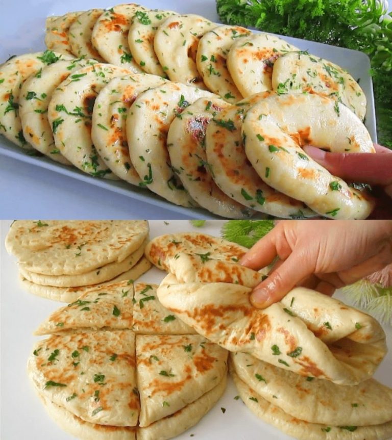 In tien minuten zijn deze geweldige knoflook flatbreads klaar.