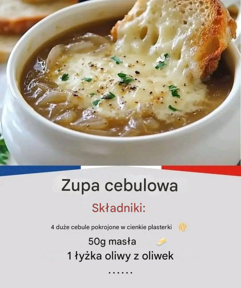 Zapiekanka z zupy cebulowej