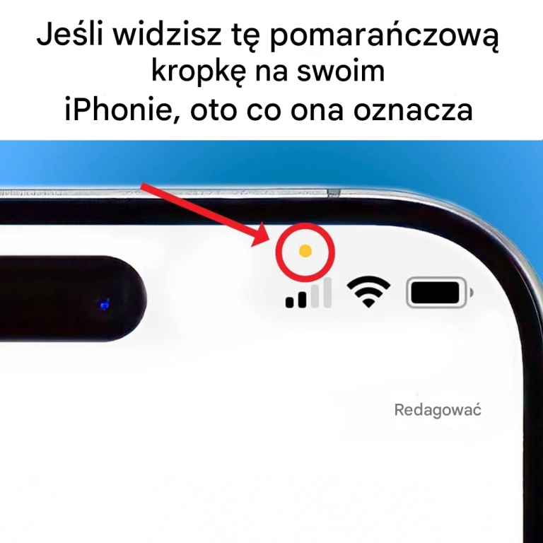 Jeśli na Twoim iPhonie zaświeci się ta pomarańczowa kropka, oznacza to, że ktoś Cię podsłuchuje.