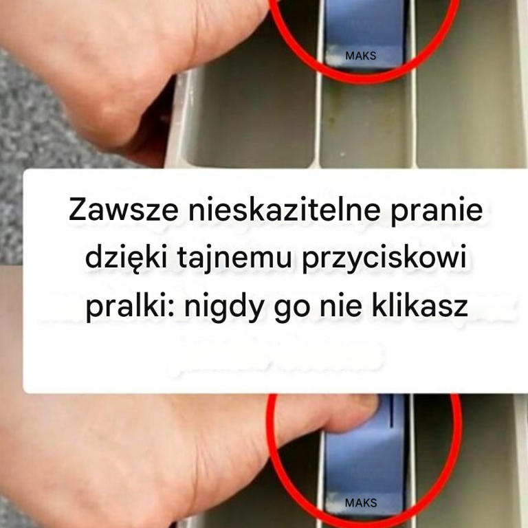 Zawsze nieskazitelne pranie dzięki tajnemu przyciskowi pralki: nigdy go nie klikasz