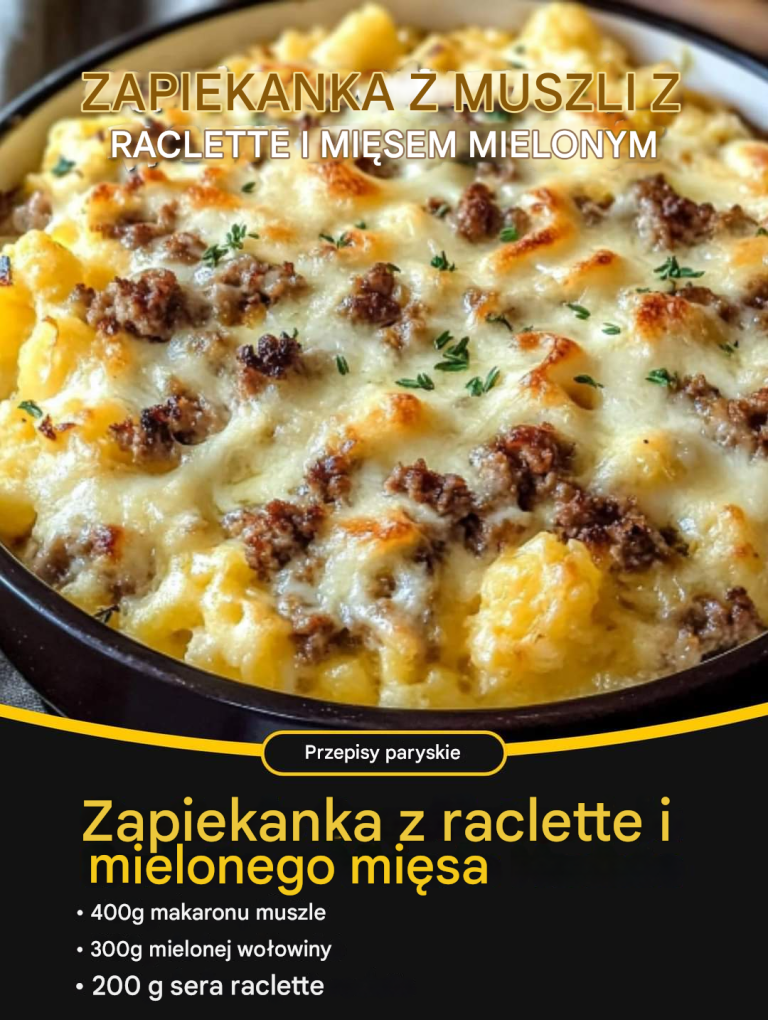 Zapiekanka z raclette i mielonego mięsa