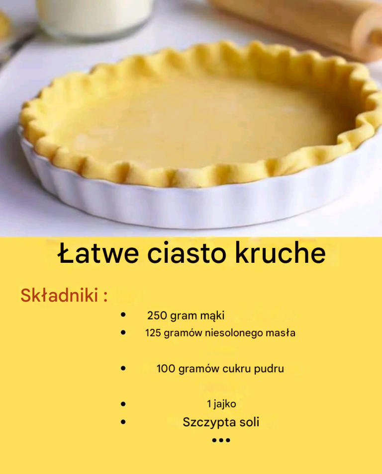 Szybkie ciasto na tartę