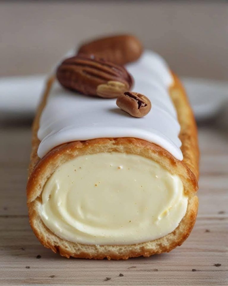 Eclair waniliowo-orzechowy