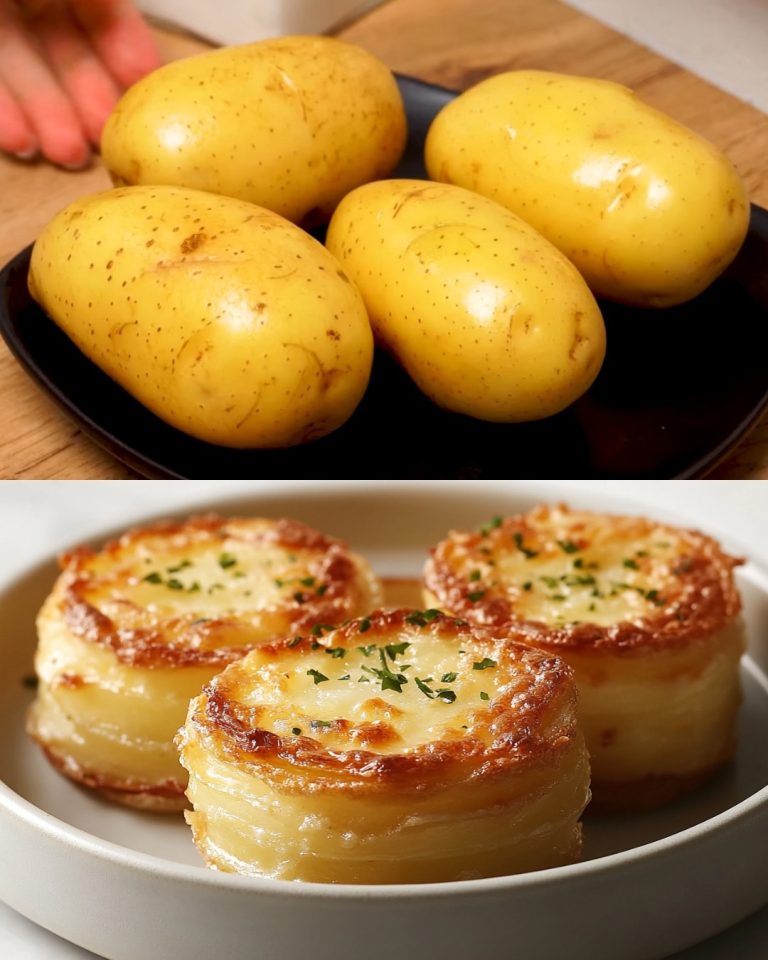 Mini ziemniaki Dauphinoise (stosy gratin)