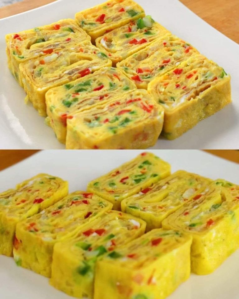 Koreański omlet rolowany