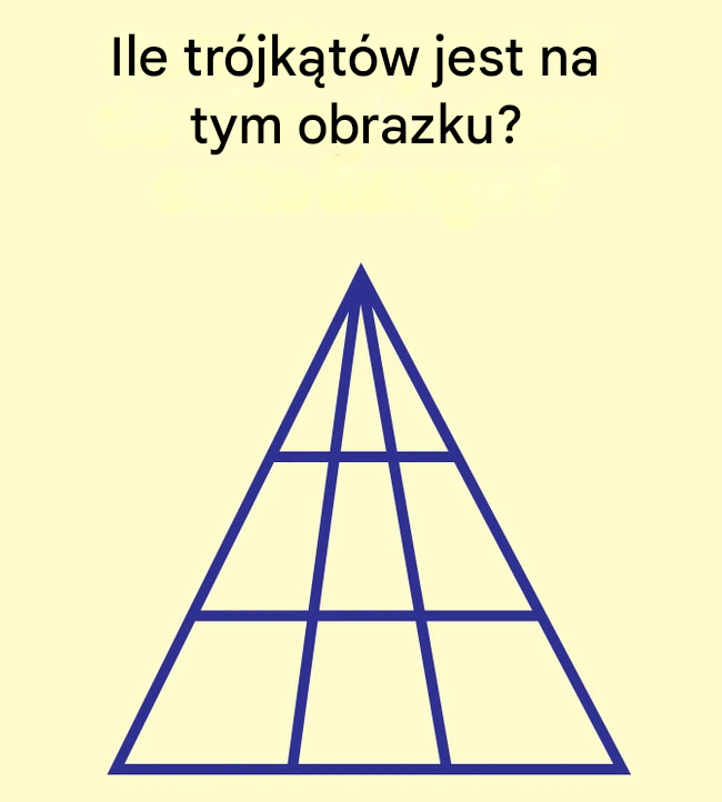 Ile trójkątów jest na tym obrazku?