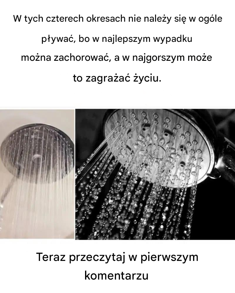 Absolutnie nie pływaj w tych 4 godzinach