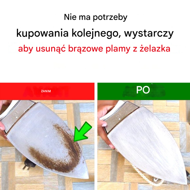 Jak usunąć brązowe plamy z żelazka?