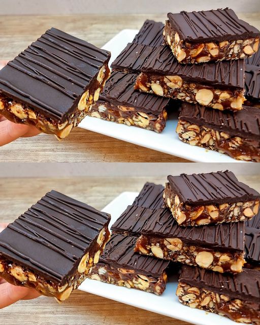 Przepis na batony karmelowo-orzechowe