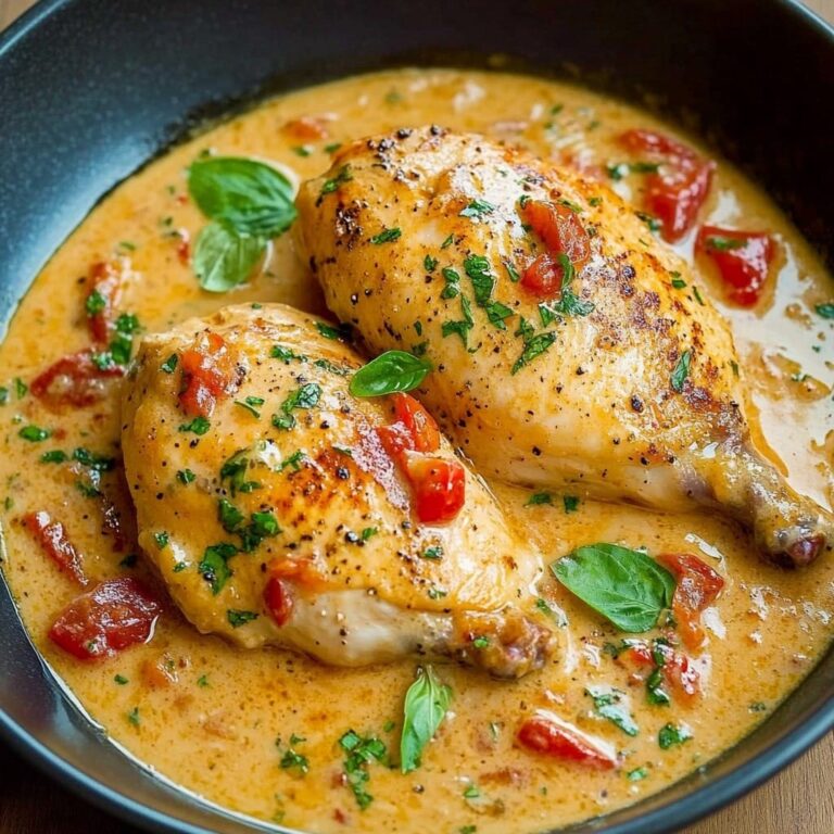 Piersi z kurczaka w sosie pomidorowym