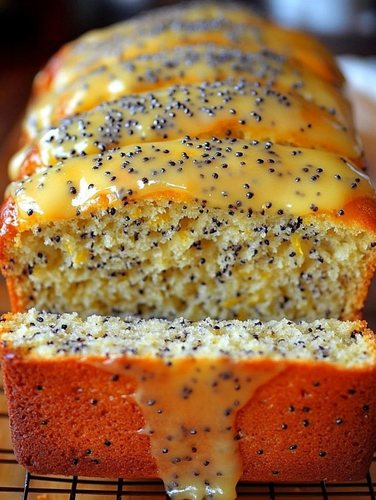 Wegański chleb cytrynowy z makiem