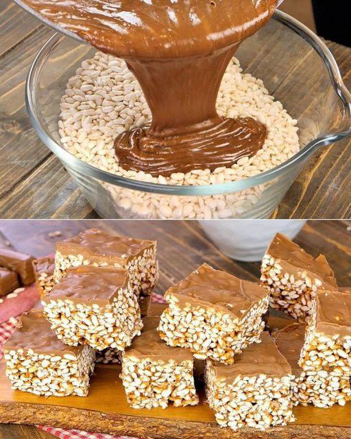 Kwadraty Marsa i ryżu preparowanego: pyszności gotowe w mgnieniu oka!