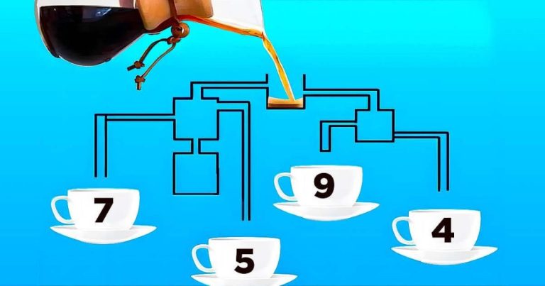 Test IQ: Która filiżanka kawy zostanie napełniona jako pierwsza?