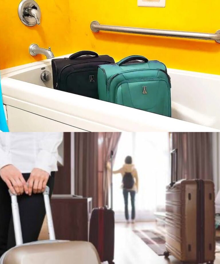 Po zameldowaniu się w pokoju hotelowym zostaw walizki w łazience.