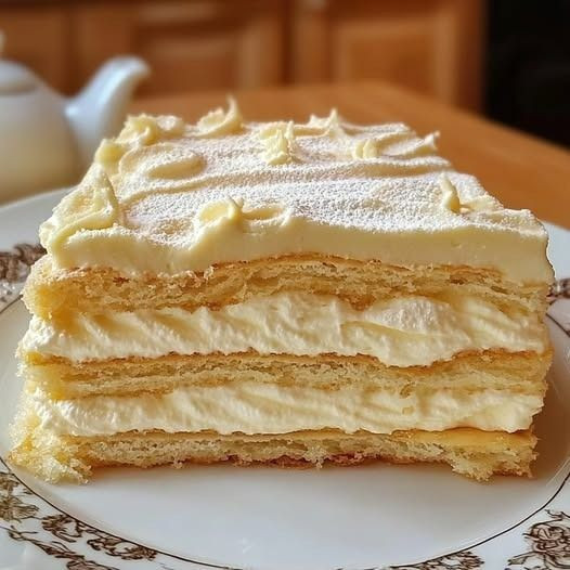 Dacquoise z kremem pralinowym