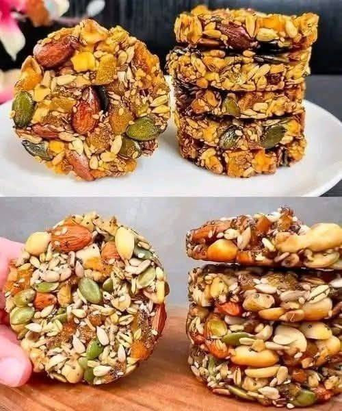 Ciasteczka orzechowe i z nasionami