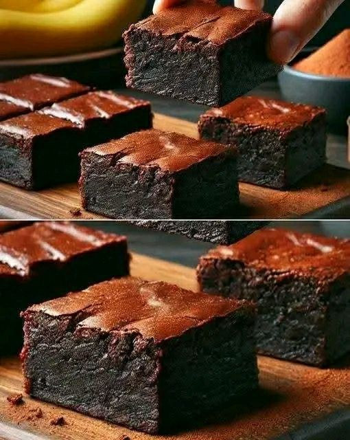 3-składnikowe czekoladowe brownie (bez mąki, cukru, oleju)