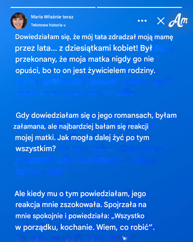 Mój ojciec miał dziesiątki romansów, myśląc, że nasza matka nigdy go nie opuści – to, co mu zrobiła, oszołomiło wszystkich