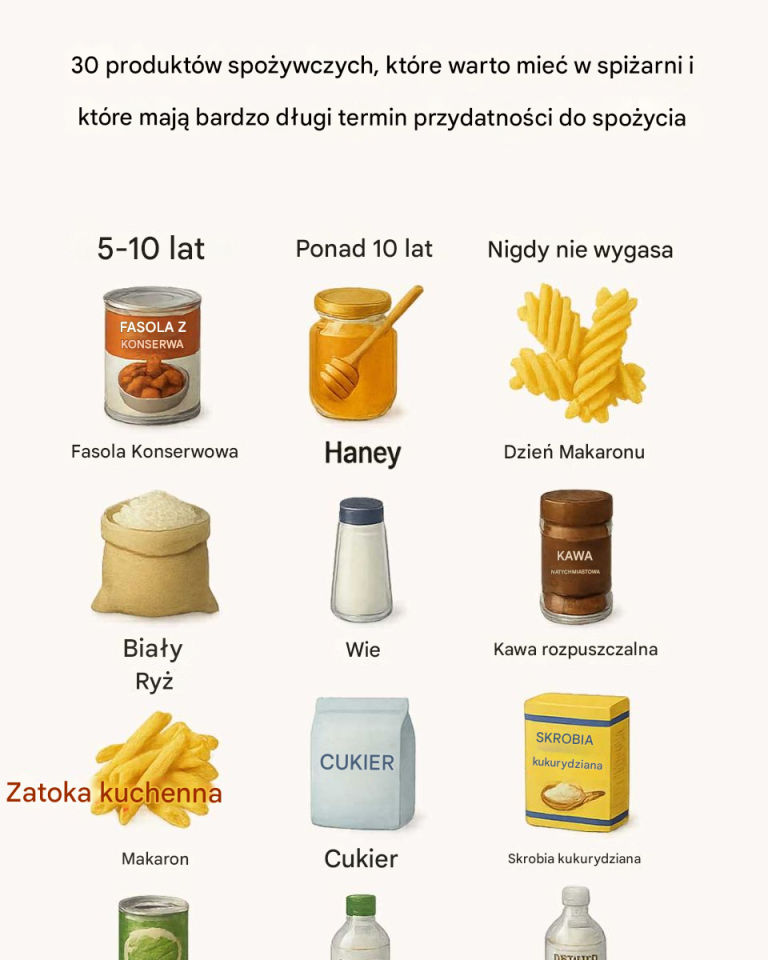 30 produktów spożywczych, które warto mieć w spiżarni i które mają bardzo długi termin przydatności do spożycia