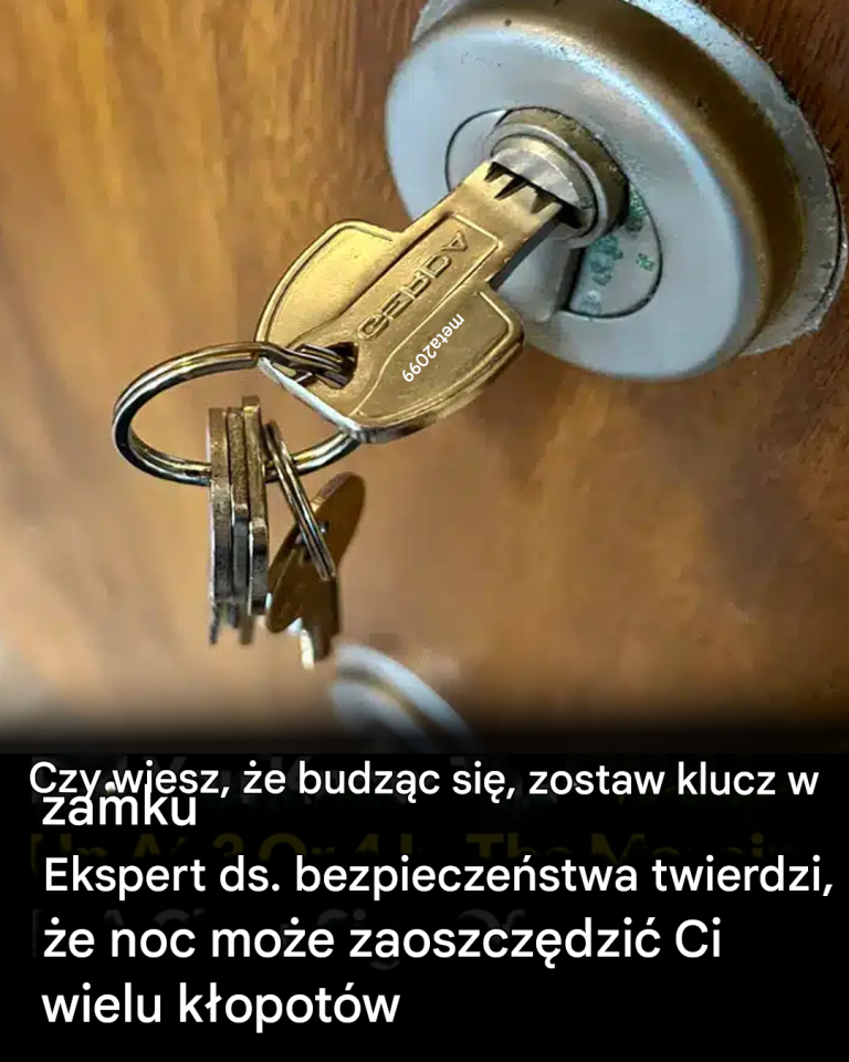 Według eksperta ds. bezpieczeństwa, trzymanie klucza w zamku na noc może oszczędzić Ci wielu kłopotów.