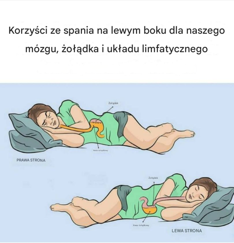 Oto, co spanie na lewym boku robi dla naszego mózgu, żołądka i zdrowia układu glimfatycznego