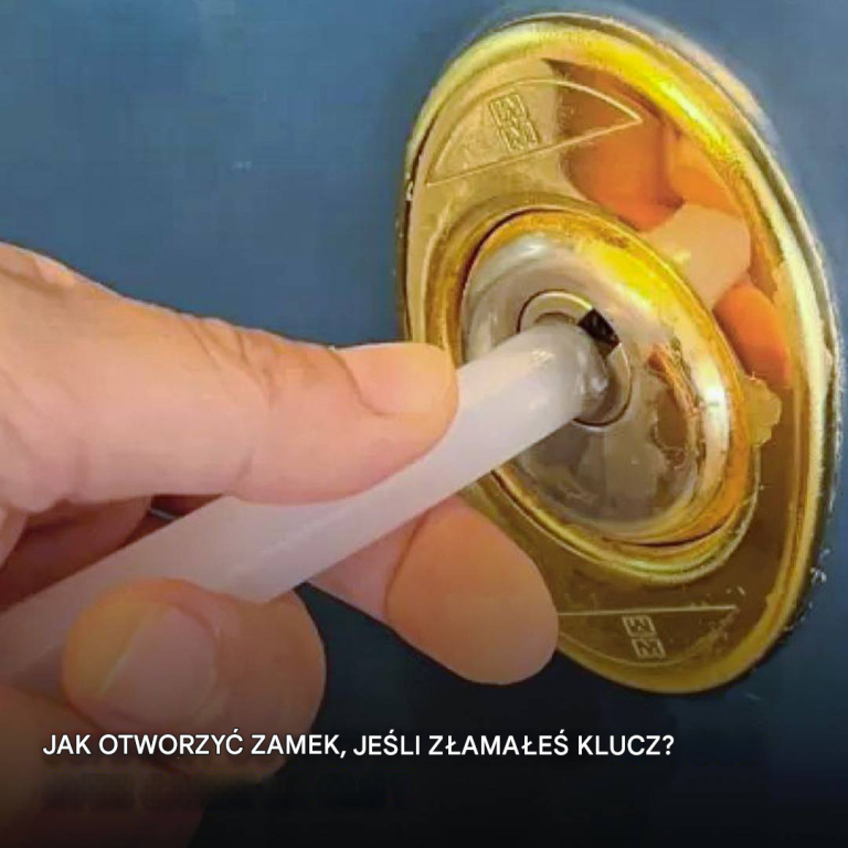 Jak otworzyć zamek, jeśli złamałeś klucz?