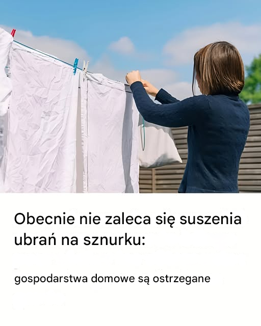 Dlaczego nie zaleca się suszenia prania na zewnątrz?