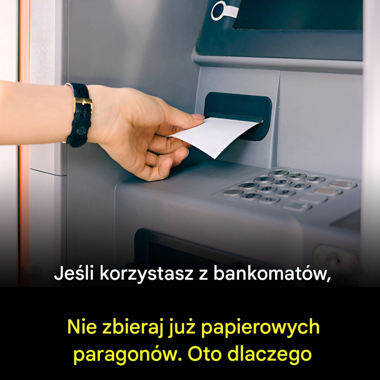 Oto dlaczego powinieneś przestać zbierać papierowe paragony w bankomatach