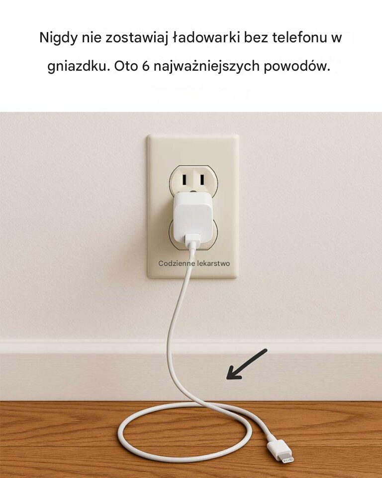 Nigdy nie zostawiaj ładowarki w gniazdku bez telefonu. Oto 6 najważniejszych powodów, dla których tak się dzieje