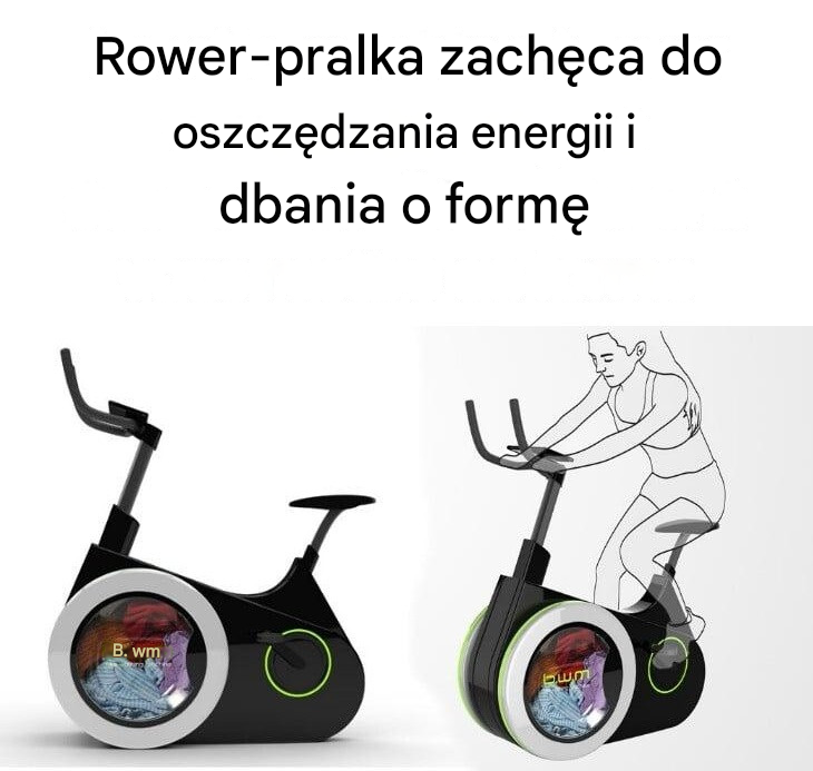 Rower-pralka zachęca do oszczędzania energii i dbania o formę