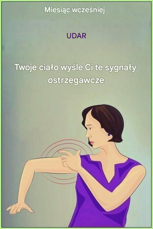 Miesiąc przed udarem Twój organizm wysyła Ci następujące sygnały ostrzegawcze