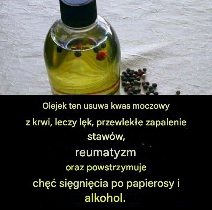 Naturalny olejek na kwas moczowy, stany zapalne i zachcianki