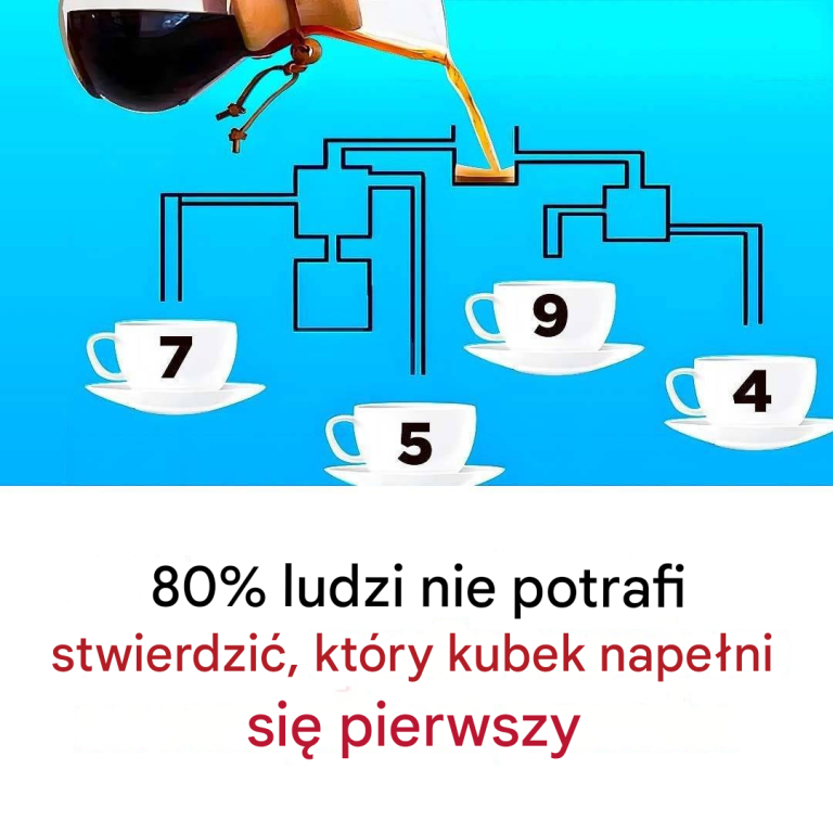 80% ludzi nie potrafi stwierdzić, który kubek napełni się pierwszy
