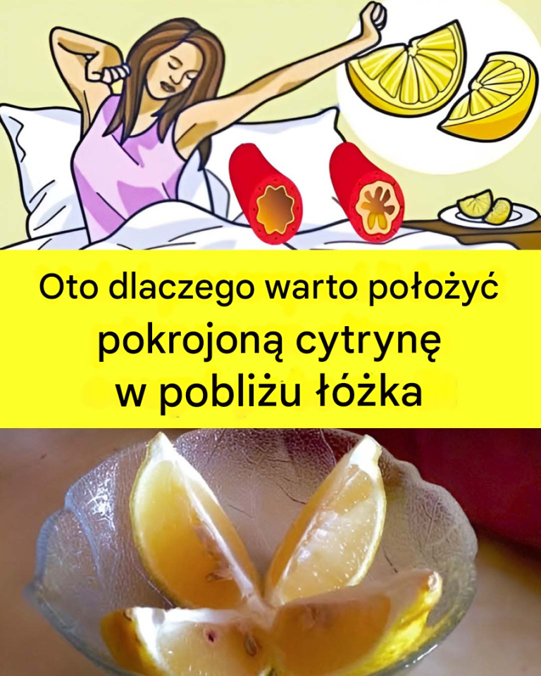 Dlaczego warto położyć przekrojoną cytrynę przy łóżku?
