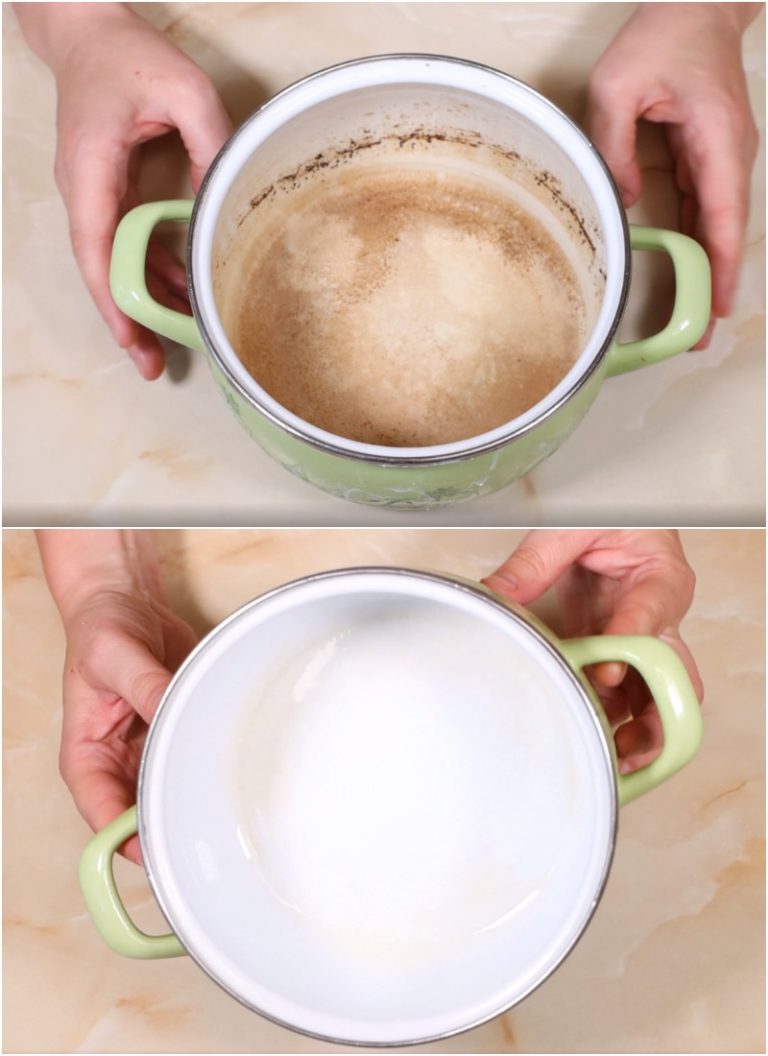 Nie potrzeba chemii! Jak wyczyścić garnek w 5 minut bez kupowania chemikaliów: Podzielę się metodą w komentarzach👇👇👇