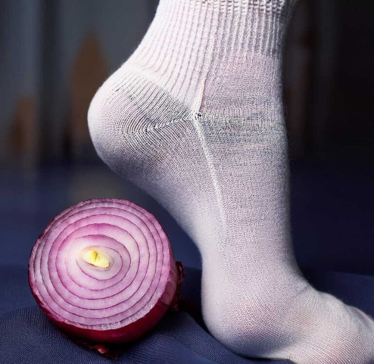 Połóż na stopach połowę cebuli i pożegnaj się z bieganiem do apteki!
