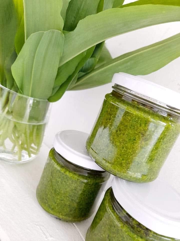 Forest Green Gold: Domowy Pesto z Czosnku Niedźwiedziego